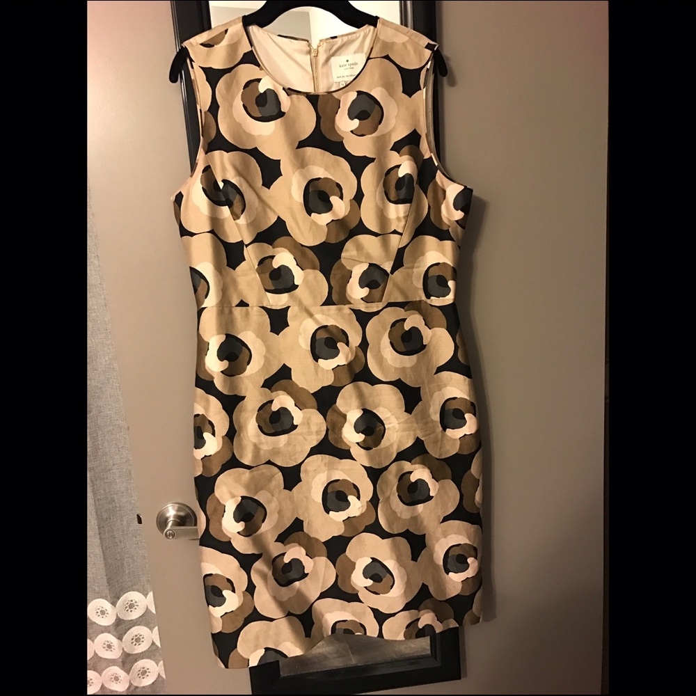 Kate Spade Black and Cream Floral Dress